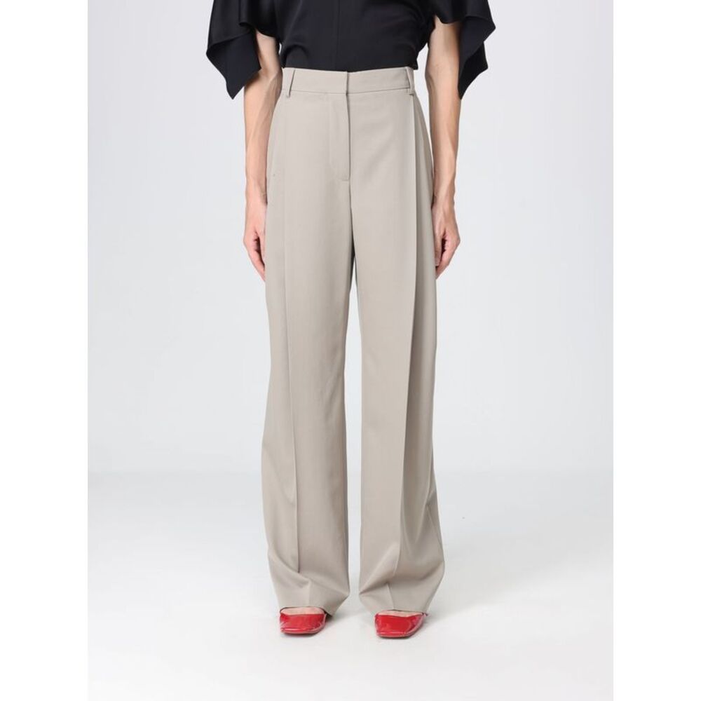 Stella Mccartney High-Waisted Wool Palazzo Trousers With Pleats